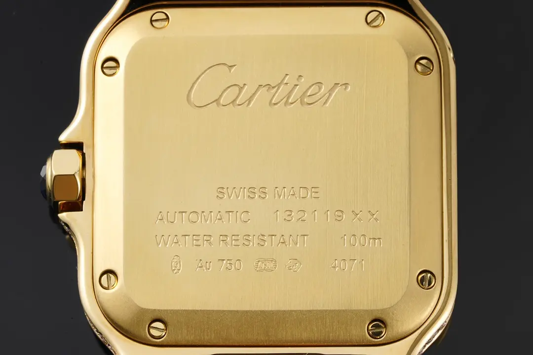 3K Factory Cartier Santos de Cartier Watch Gold White – Best Replica Watch of Top Quality - 图片 7