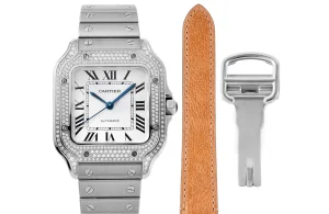 3K Factory Cartier Santos de Cartier Watch Silver Classic – Top Replica Watch