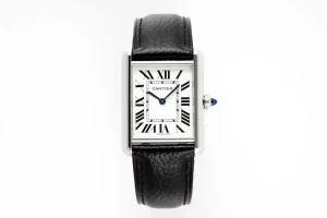 3K Factory Cartier Tank Must Watch Black Leather Strap – Best Replica Watch