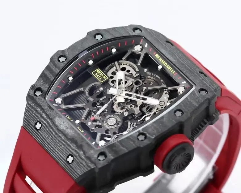 EUR Factory Richard Mille RM 35-01 Rafael Nadal Red Rubber Super Clone Luxury Watch - 图片 9