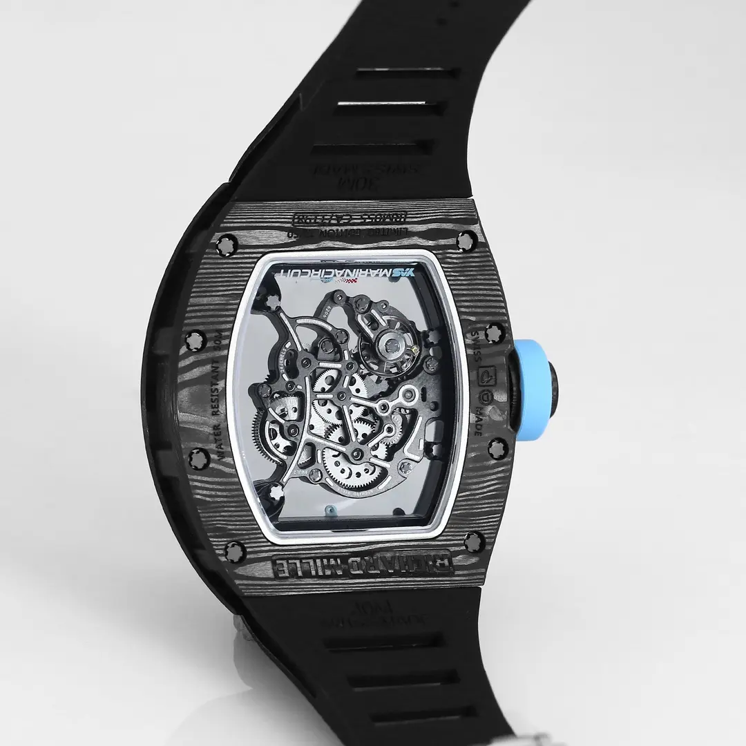 EUR Factory Richard Mille RM055 Carbon Fiber Black Super Clone Luxury Watch - 图片 8
