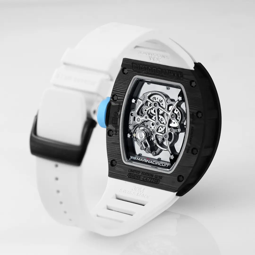EUR Factory Richard Mille RM055 Carbon Fiber Blue Super Clone Luxury Watch - 图片 8