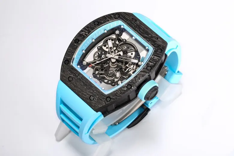 EUR Factory Richard Mille RM055 NTPT Blue Rubber Strap – Premium Super Clone Watch - 图片 3