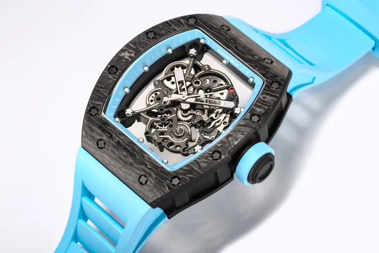 EUR Factory Richard Mille RM055 NTPT Blue Rubber Strap – Premium Super Clone Watch - 图片 4