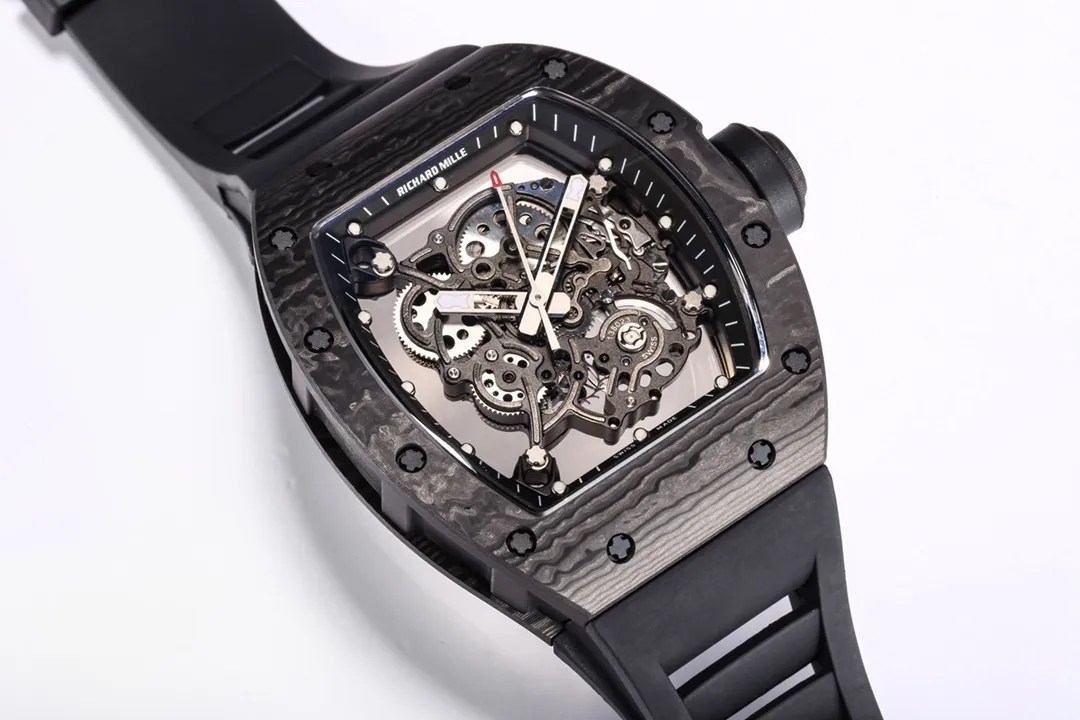 EUR Factory Richard Mille RM055 NTPT Carbon Black Super Clone Luxury Watch - 图片 5