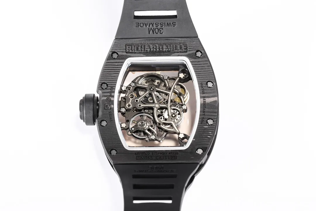 EUR Factory Richard Mille RM055 NTPT Carbon Black Super Clone Luxury Watch - 图片 9