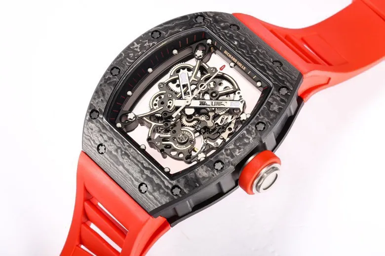 EUR Factory Richard Mille RM055 NTPT Carbon Red Strap – Premium Super Clone Watch - 图片 2
