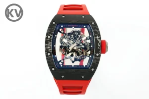EUR Factory Richard Mille RM055 Skeleton Watch Red Strap – Premium Super Clone Edition