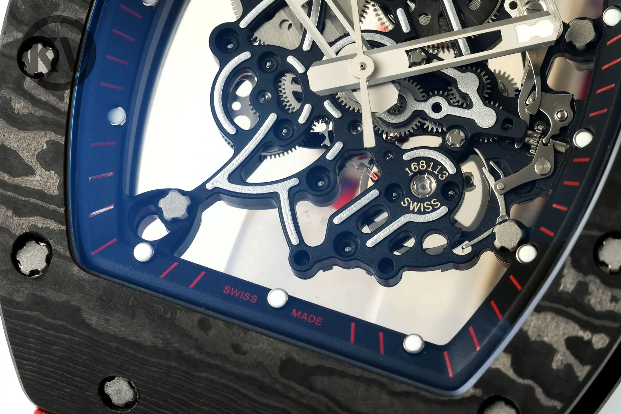 EUR Factory Richard Mille RM055 Skeleton Watch Red Strap – Premium Super Clone Edition - 图片 5