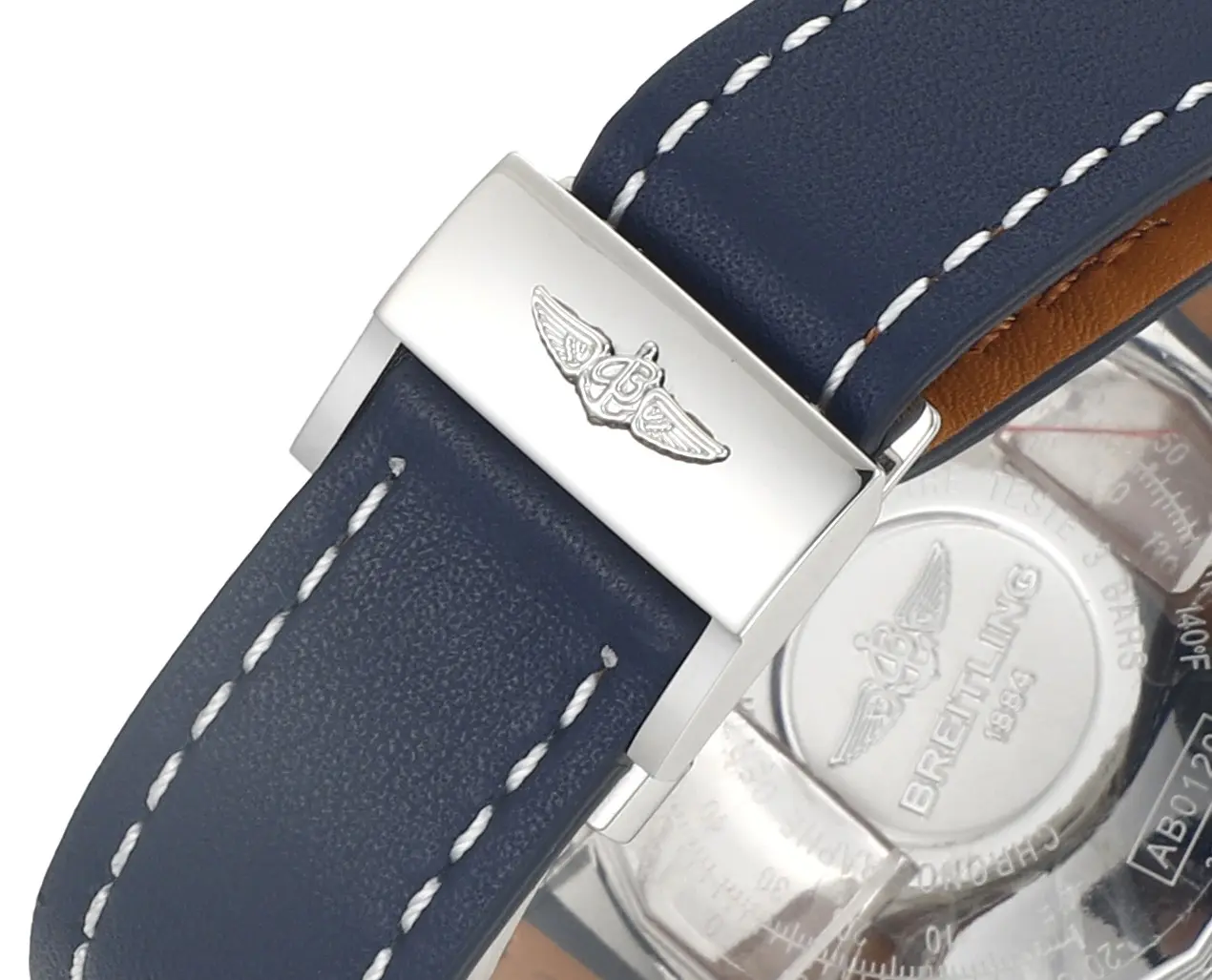 GF Factory BLS Navitimer Chronograph Blue Leather Super Clone Breitling Replica Watch - 图片 8