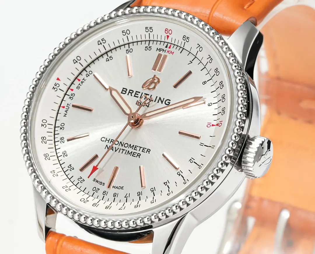 GF Factory Breitling Navitimer Automatic Orange Leather – Super Clone Watch - 图片 4