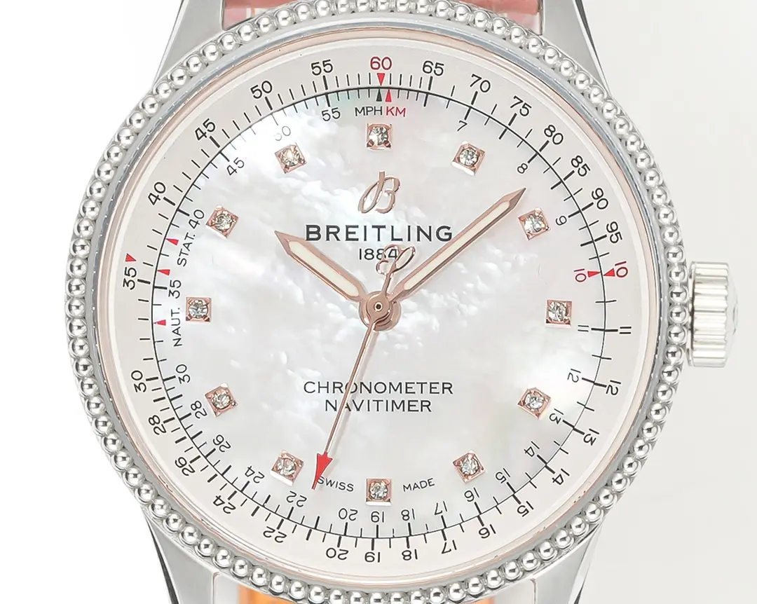 GF Factory Breitling Navitimer Automatic Pink Leather – Super Clone Watch Masterpiece - 图片 3