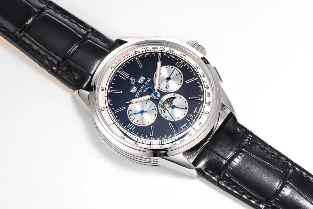 GF Factory Breitling Premier B01 Chronograph Blue Dial Leather – Super Clone Watches - 图片 2