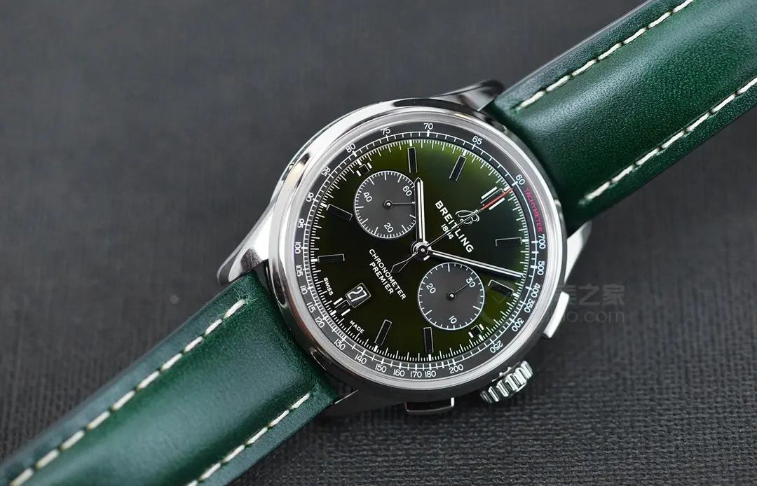 GF Factory Breitling Premier B01 Chronograph Green Leather – Super Clone Watch Masterpiece - 图片 7