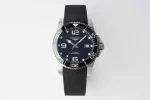 GK Factory Longines Conquest Black Dial Rubber Strap – Best Super Clone Watch