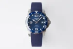 GK Factory Longines Conquest Blue Dial Rubber Strap – Best Super Clone Watch