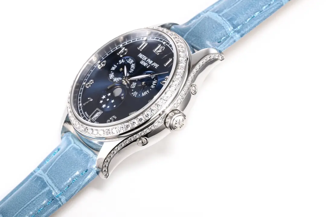 GR Factory Patek Philippe Complications 4947R Blue Leather Super Clone Replica Watch - 图片 5