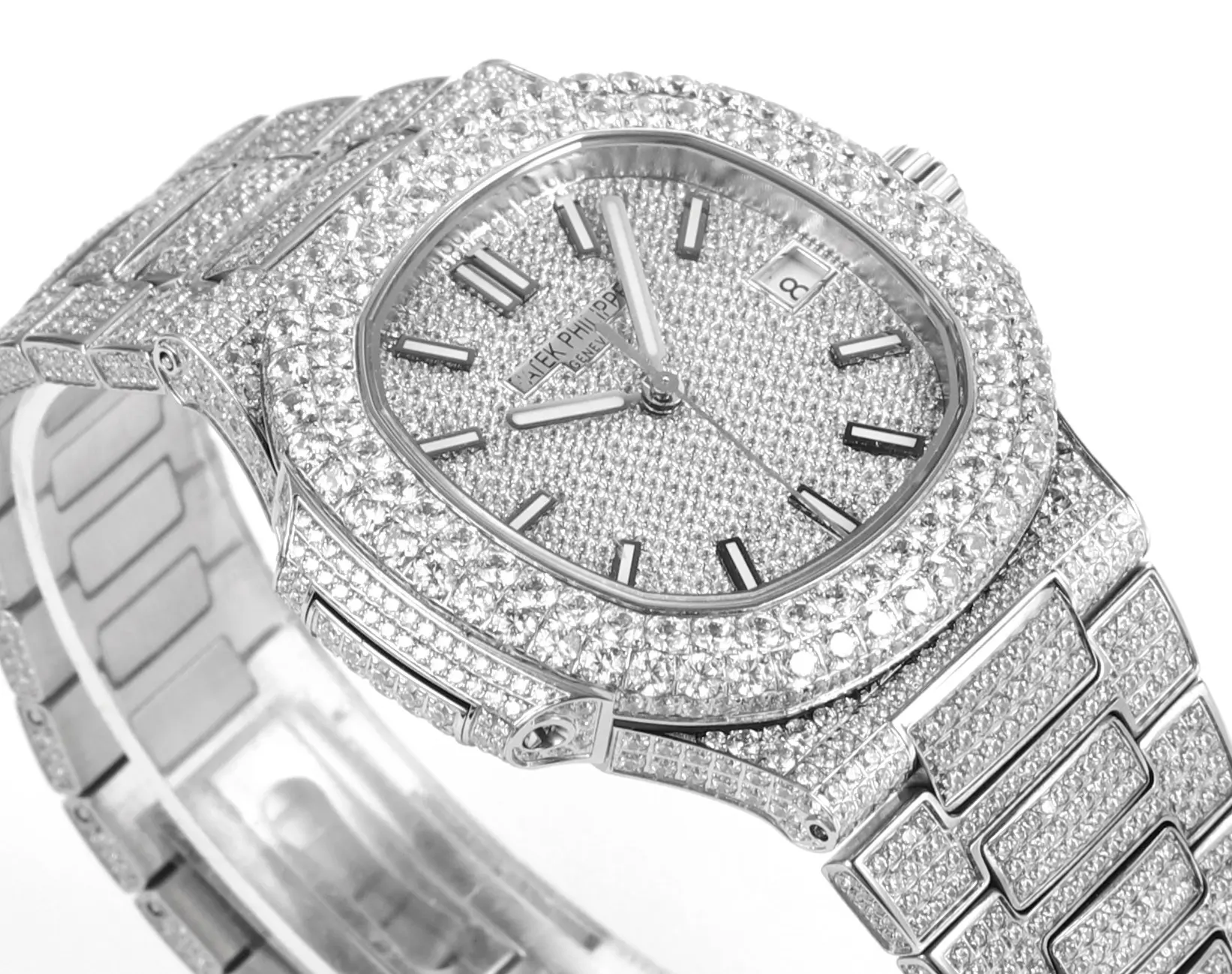 GR Factory Patek Philippe Nautilus 5719/10G White Gold Super Clone Replica Watch - 图片 3
