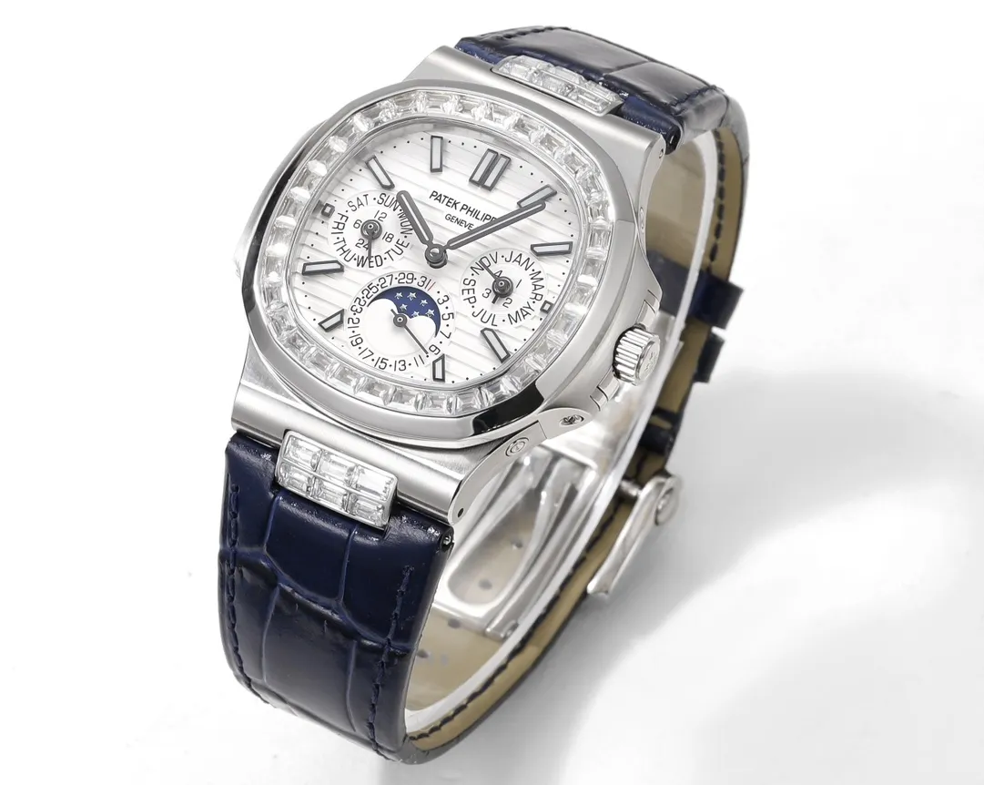 GR Factory Patek Philippe Nautilus 5740 White Blue Super Clone Replica Watch - 图片 3