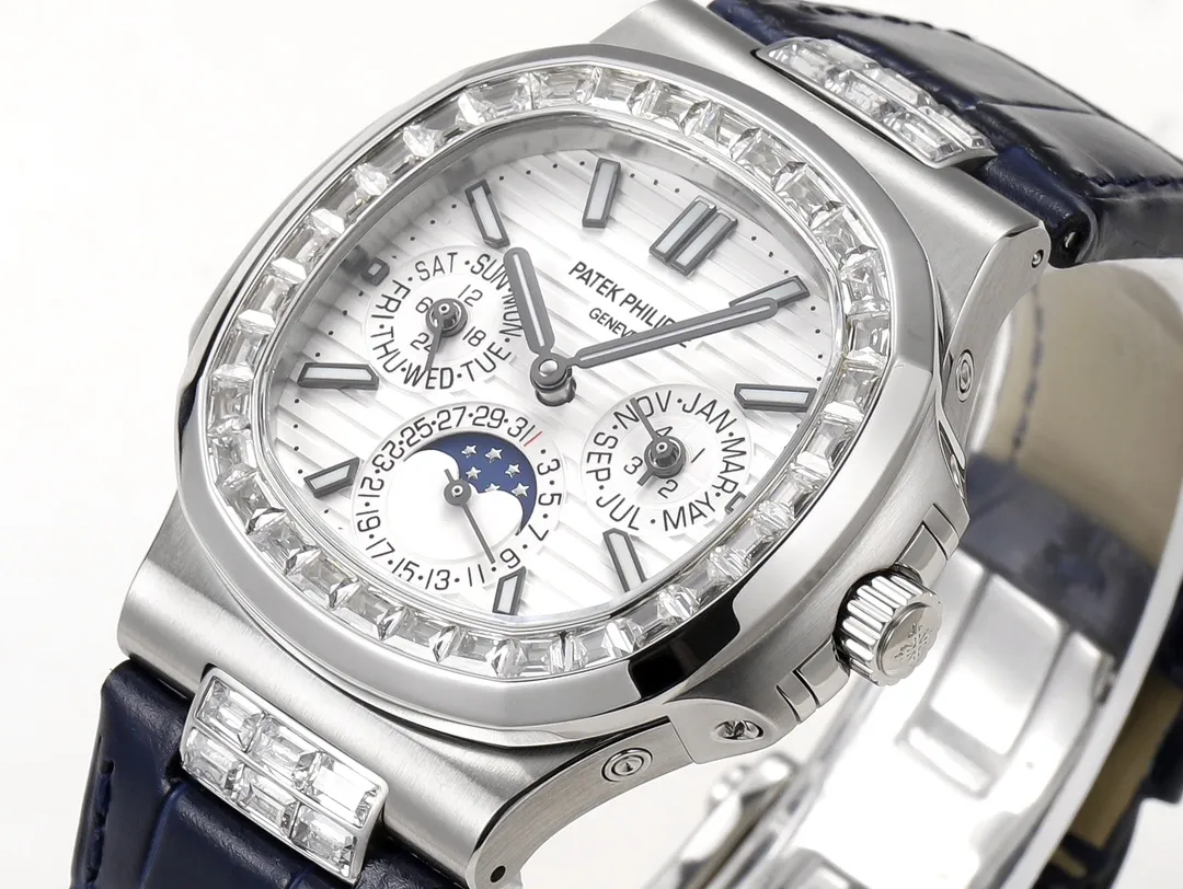 GR Factory Patek Philippe Nautilus 5740 White Blue Super Clone Replica Watch - 图片 4