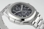 GR Factory Patek Philippe Nautilus 5990/1A Dual Time Steel Black Super Clone Replica Watch