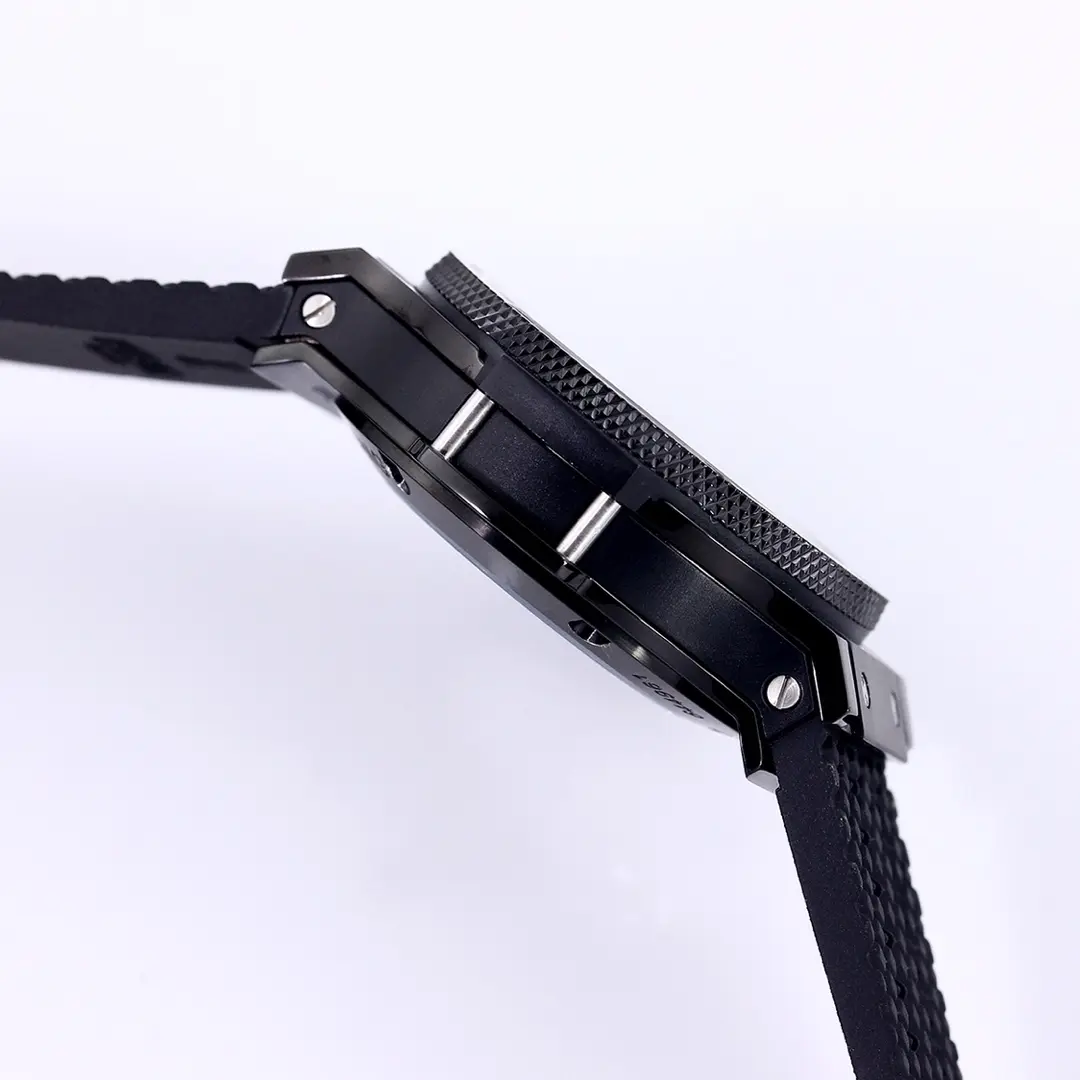 GS Factory HUBLOT Big Bang 44mm Black Ceramic Chronograph Watch with Rubber Strap – Super Clone Edition - 图片 6
