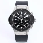 GS Factory HUBLOT Big Bang 44mm Black Rubber Strap Chronograph Watch – Stainless Steel Case | Super Clone Watch