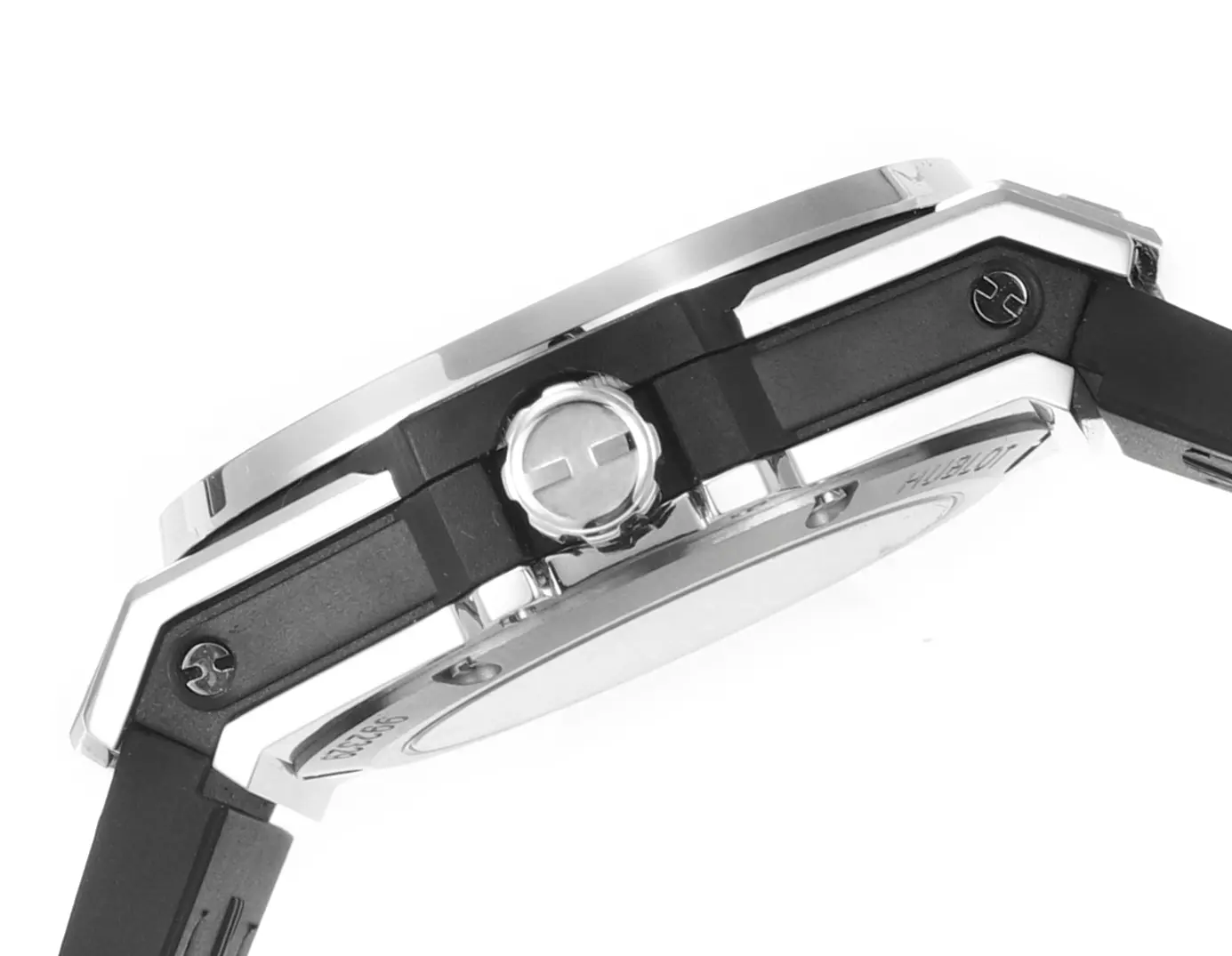 GS Factory HUBLOT Big Bang One-Click 39mm Stainless Steel White Pave Watch with Black Strap – Super Clone Edition - 图片 6