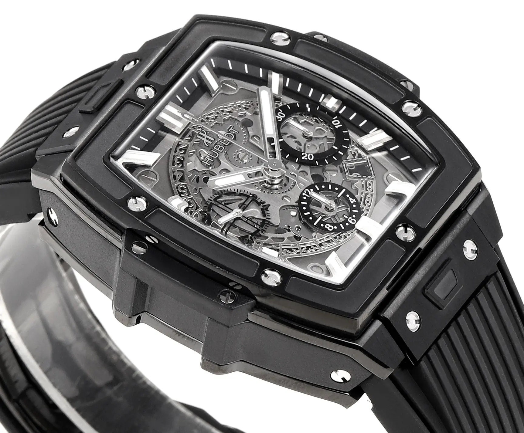 GS Factory HUBLOT Spirit of Big Bang Black Titanium & Resin Limited Edition Watch – Model 642.NX.0170.RX – Super Clone Masterpiece - 图片 3