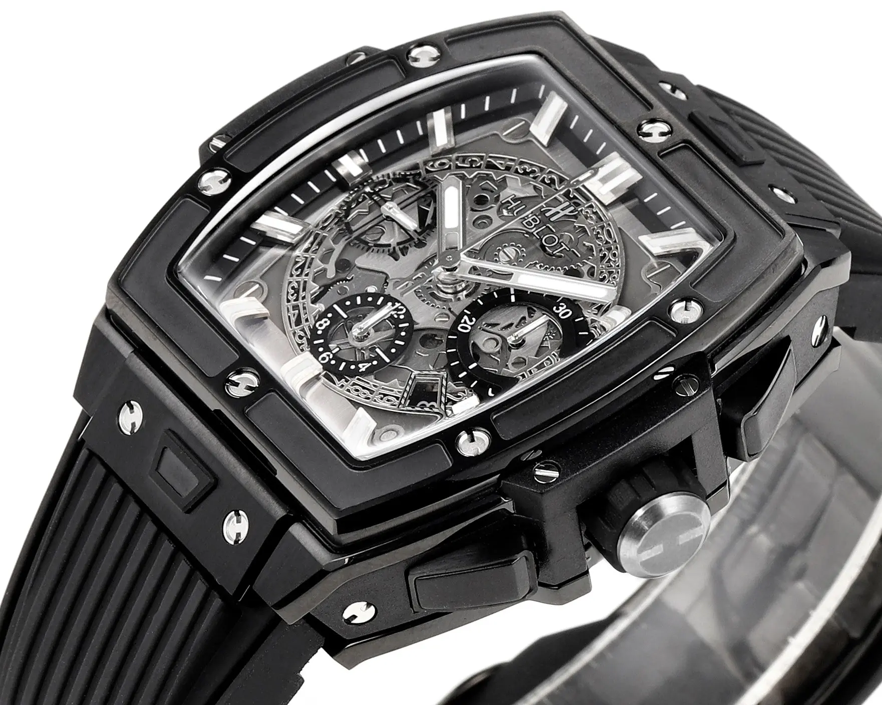 GS Factory HUBLOT Spirit of Big Bang Black Titanium & Resin Limited Edition Watch – Model 642.NX.0170.RX – Super Clone Masterpiece - 图片 4