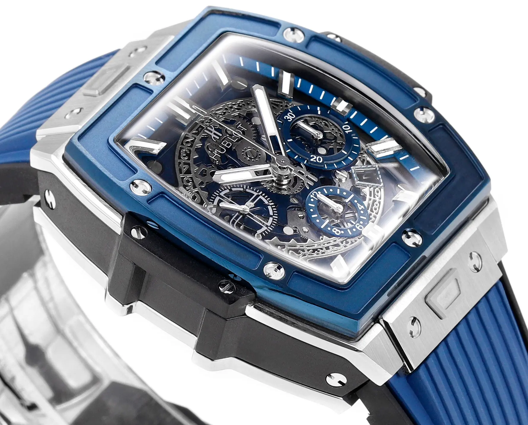 GS Factory HUBLOT Spirit of Big Bang Blue Titanium & Resin Limited Edition Watch – Model 642.NX.0170.RX – Best Replica Watch - 图片 3