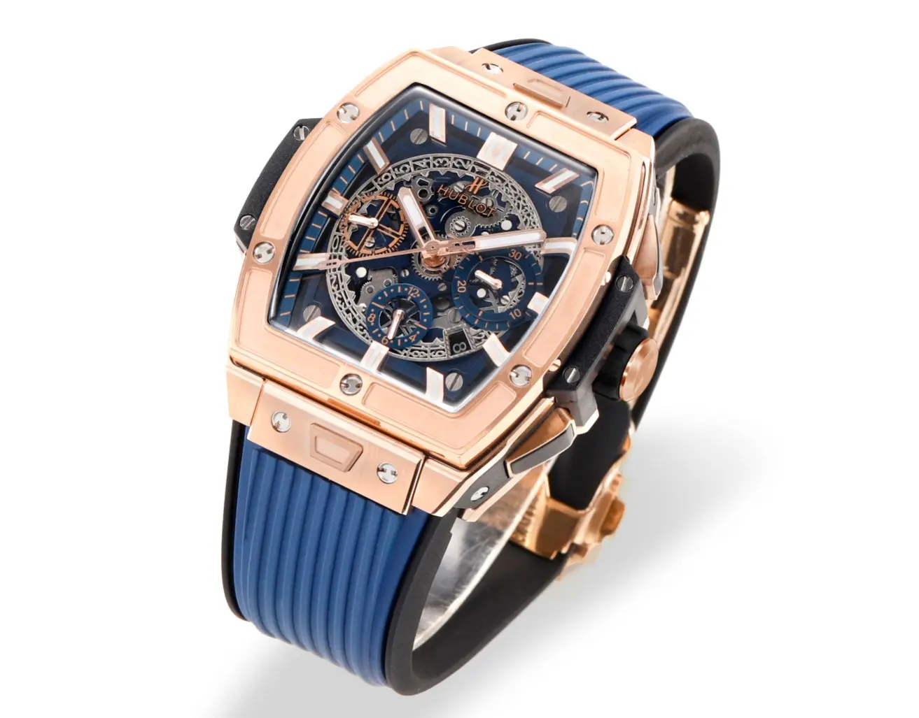 GS Factory Hublot Spirit of Big Bang King Gold Blue Limited Edition Super Clone Watch – Model 642.NX.0170.RX - 图片 2