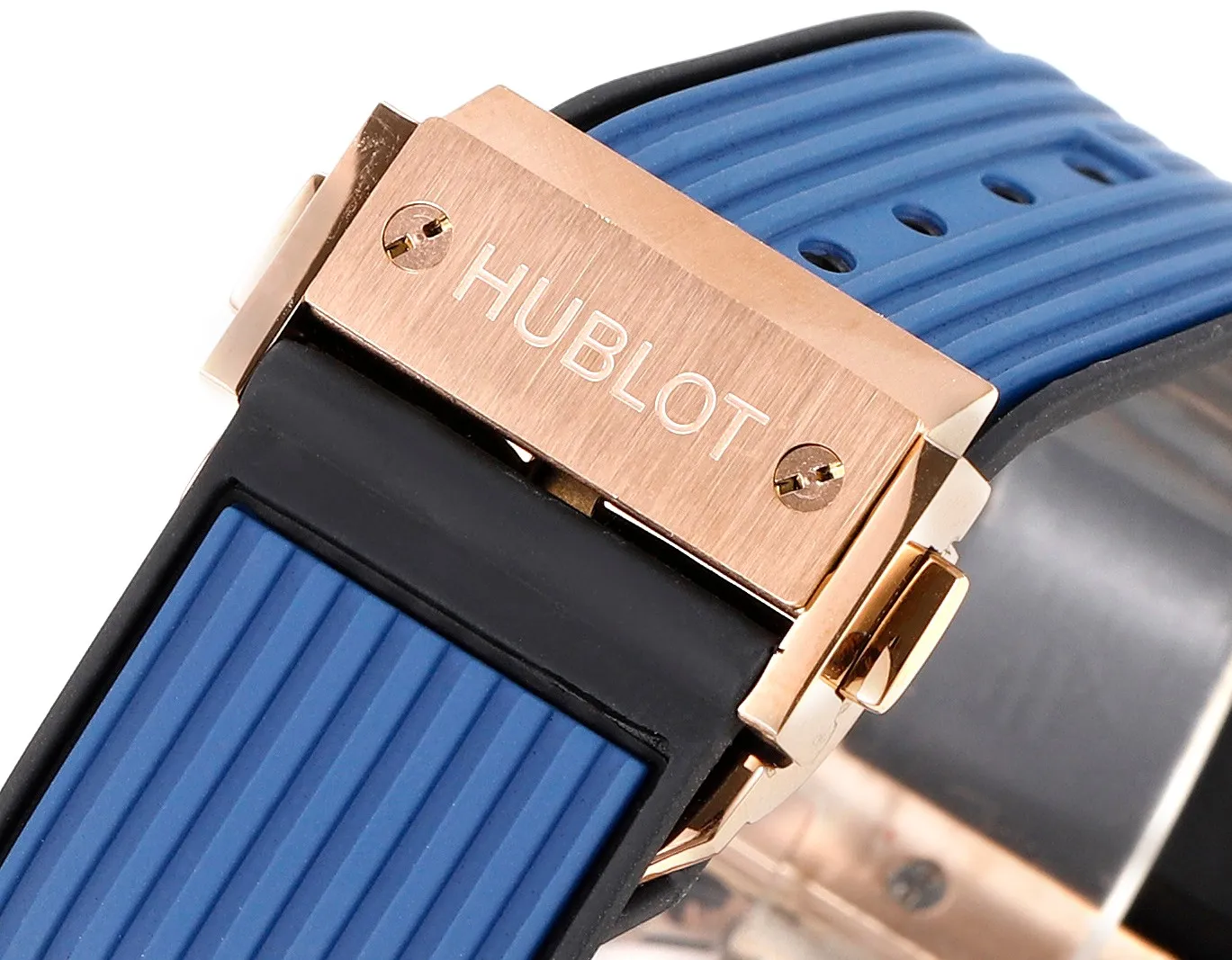 GS Factory HUBLOT Spirit of Big Bang King Gold Blue Skeleton Dial Limited Edition Watch with Rubber Strap – Super Clone Excellence - 图片 9