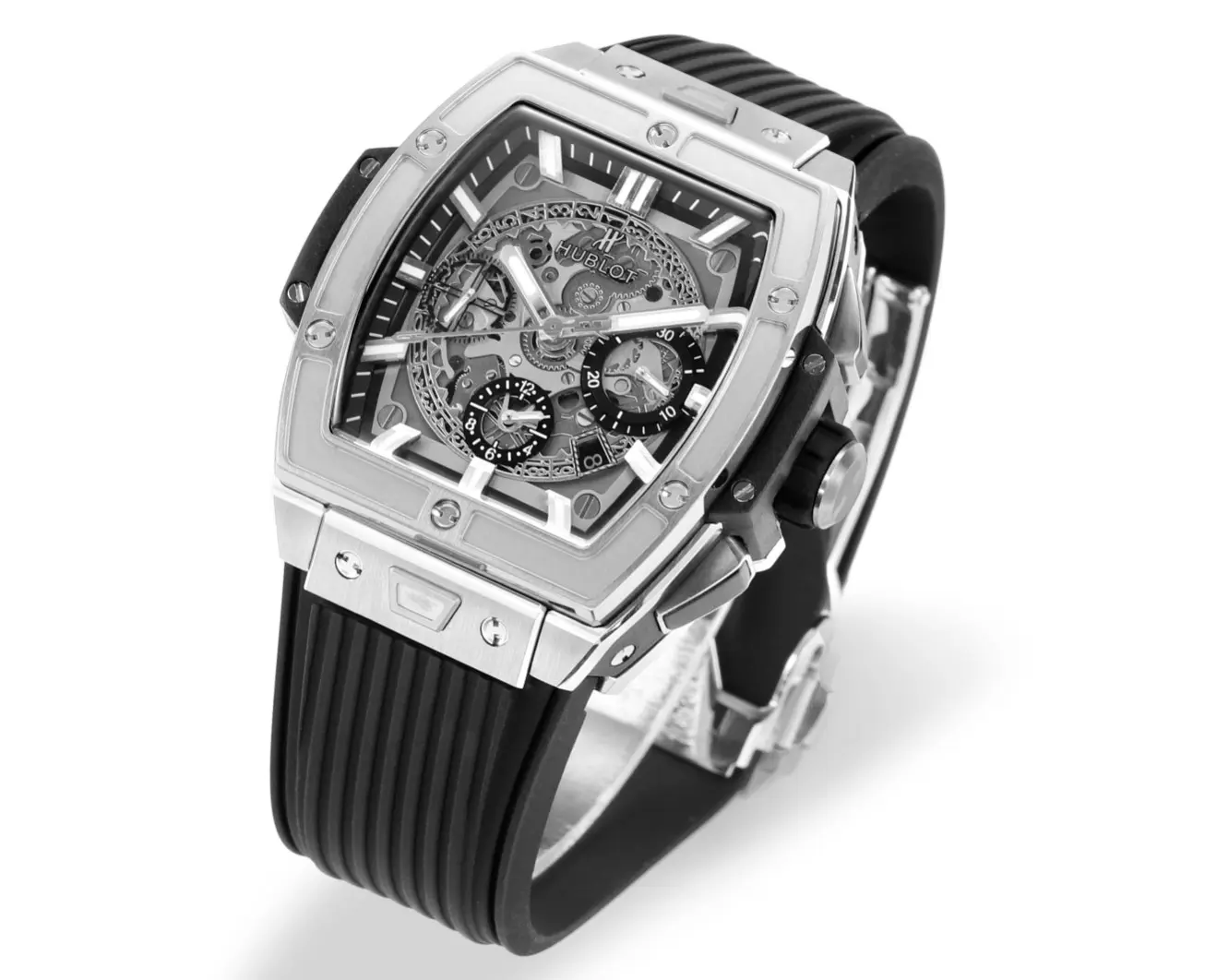 GS Factory Hublot Spirit of Big Bang King Gold Chronograph Watch – Black Rubber Strap, Limited Edition Super Clone - 图片 2