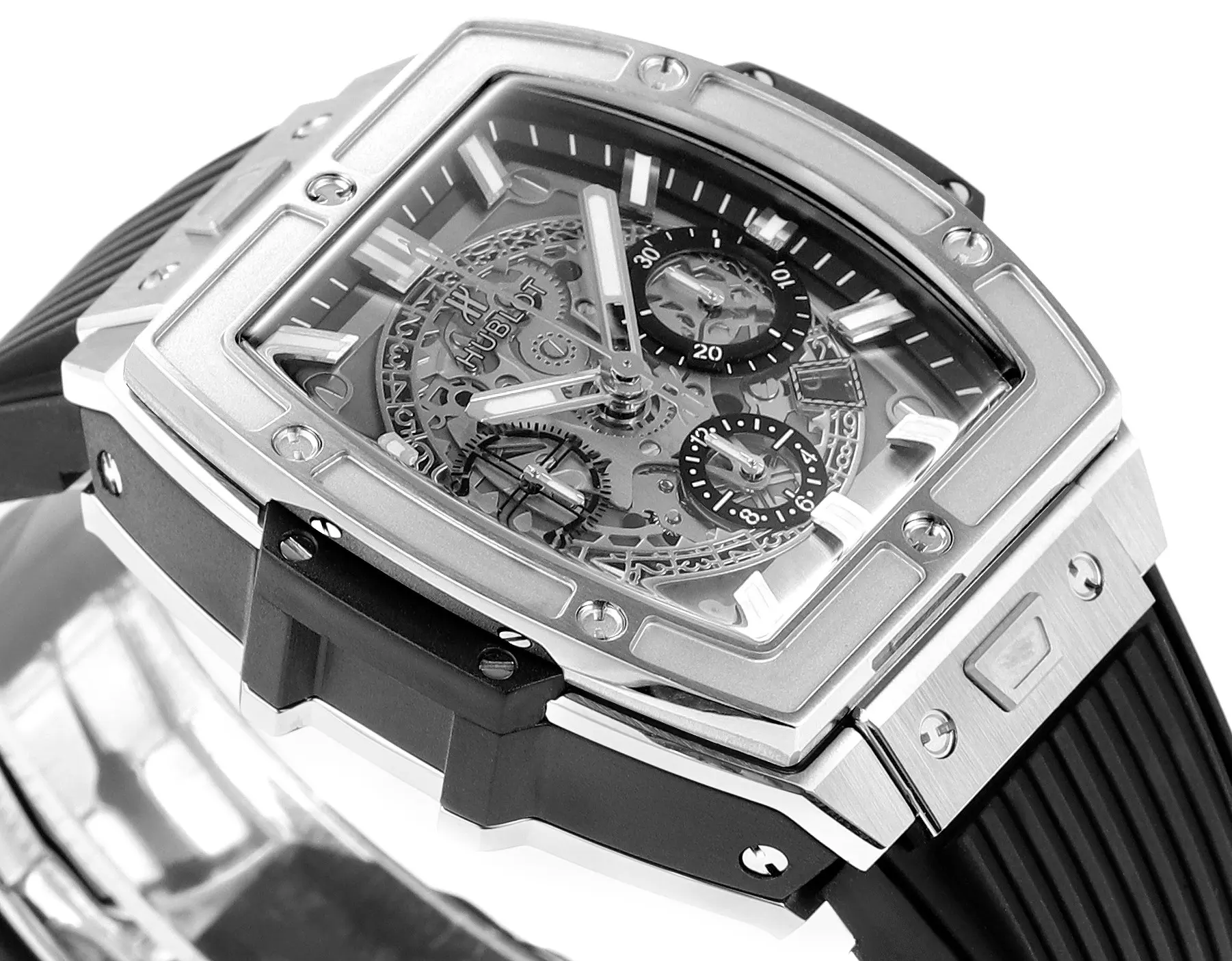 GS Factory Hublot Spirit of Big Bang King Gold Chronograph Watch – Black Rubber Strap, Limited Edition Super Clone - 图片 3