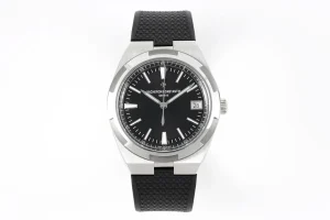 GS Factory Vacheron Constantin Overseas 4500V Series – Black Dial, Rubber Strap, Luxury Steel Super Clone Watch – Best Replica Quality