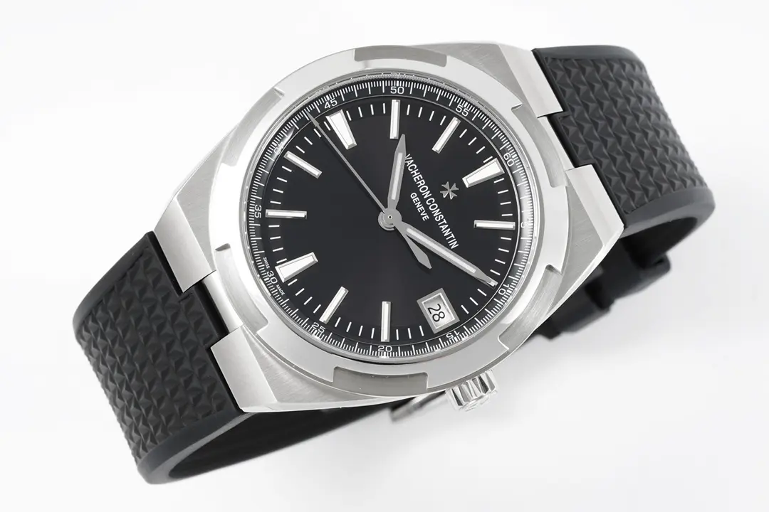 GS Factory Vacheron Constantin Overseas 4500V Series – Black Dial, Rubber Strap, Luxury Steel Super Clone Watch – Best Replica Quality - 图片 4
