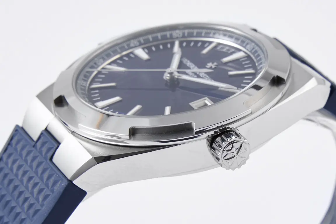GS Factory Vacheron Constantin Overseas 4500V Series – Blue Dial, Rubber Strap, Luxury Steel Super Clone Watch – Best Replica Quality - 图片 4