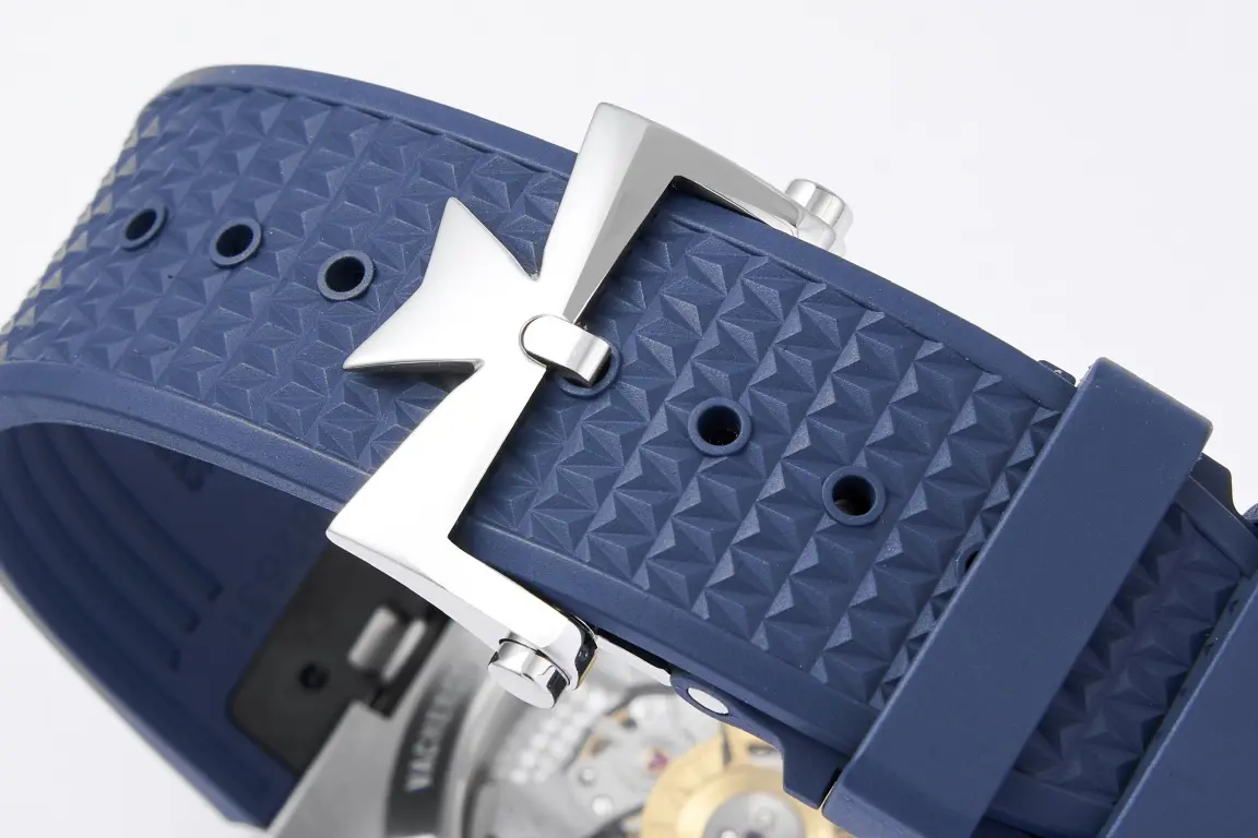 GS Factory Vacheron Constantin Overseas 4500V Series – Blue Dial, Rubber Strap, Luxury Steel Super Clone Watch – Best Replica Quality - 图片 9