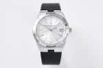 GS Factory Vacheron Constantin Overseas 4500V Series – Silver Dial with Black Rubber Strap – Luxury Steel Super Clone Watch – Best Replica Quality