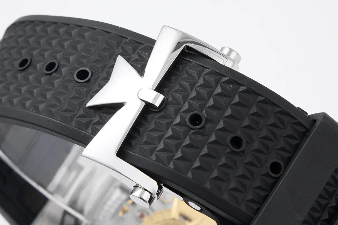 GS Factory Vacheron Constantin Overseas 4500V Series – Silver Dial with Black Rubber Strap – Luxury Steel Super Clone Watch – Best Replica Quality - 图片 9