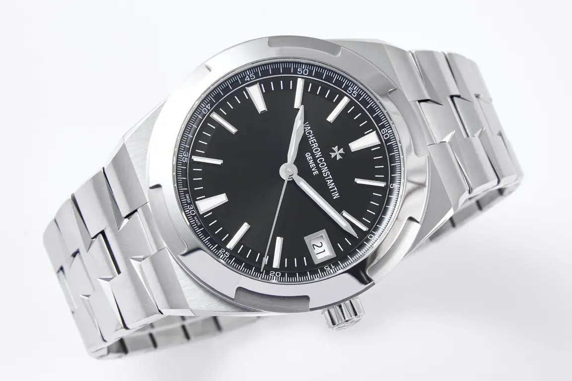 GS Factory Vacheron Constantin Overseas 4500V Series – Silver Stainless Steel Super Clone Watch with Black Dial, Automatic Movement, Best Replica Quality - 图片 4