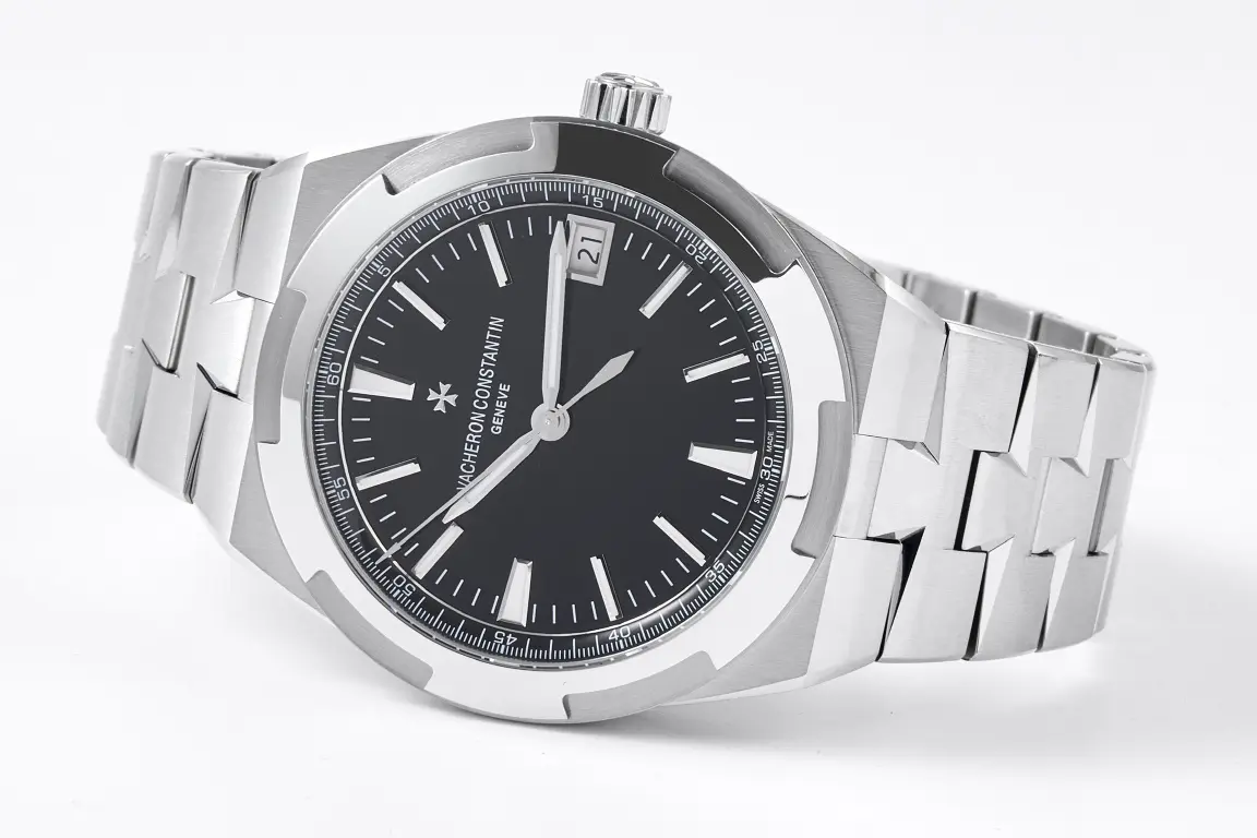 GS Factory Vacheron Constantin Overseas 4500V Series – Silver Stainless Steel Super Clone Watch with Black Dial, Automatic Movement, Best Replica Quality - 图片 7