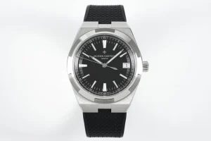 GS Factory Vacheron Constantin Overseas Automatic Watch – Black Dial, Stainless Steel Case, Rubber Strap with Interchangeable System, Top Super Clone Watches Design