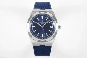 GS Factory Vacheron Constantin Overseas Blue Dial Stainless Steel Watch with Interchangeable Rubber Strap – 41mm – Super Clone Watches Quality