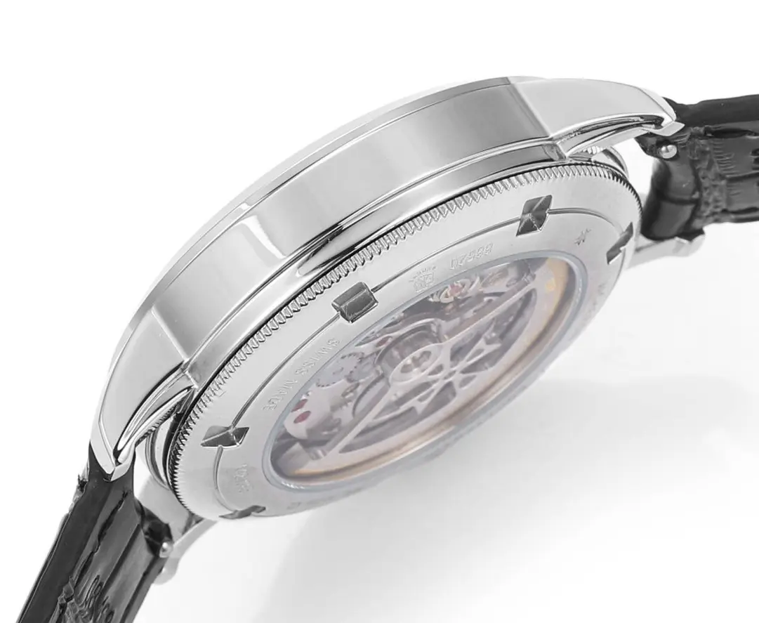 GS Factory Vacheron Constantin Traditionnelle 83520/000R-9909 Mechanical Watch – Silver Dial, Black Leather Strap, Multi-Function Design, Best Super Clone Quality - 图片 4