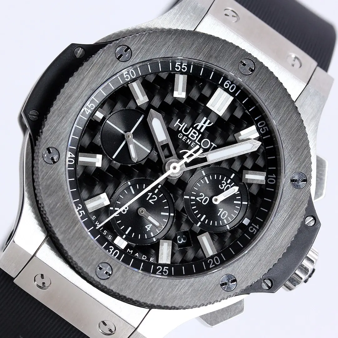 HB Factory HUBLOT Big Bang 44mm Black Rubber Strap Chronograph Watch – Stainless Steel Case | Super Clone Watch - 图片 3