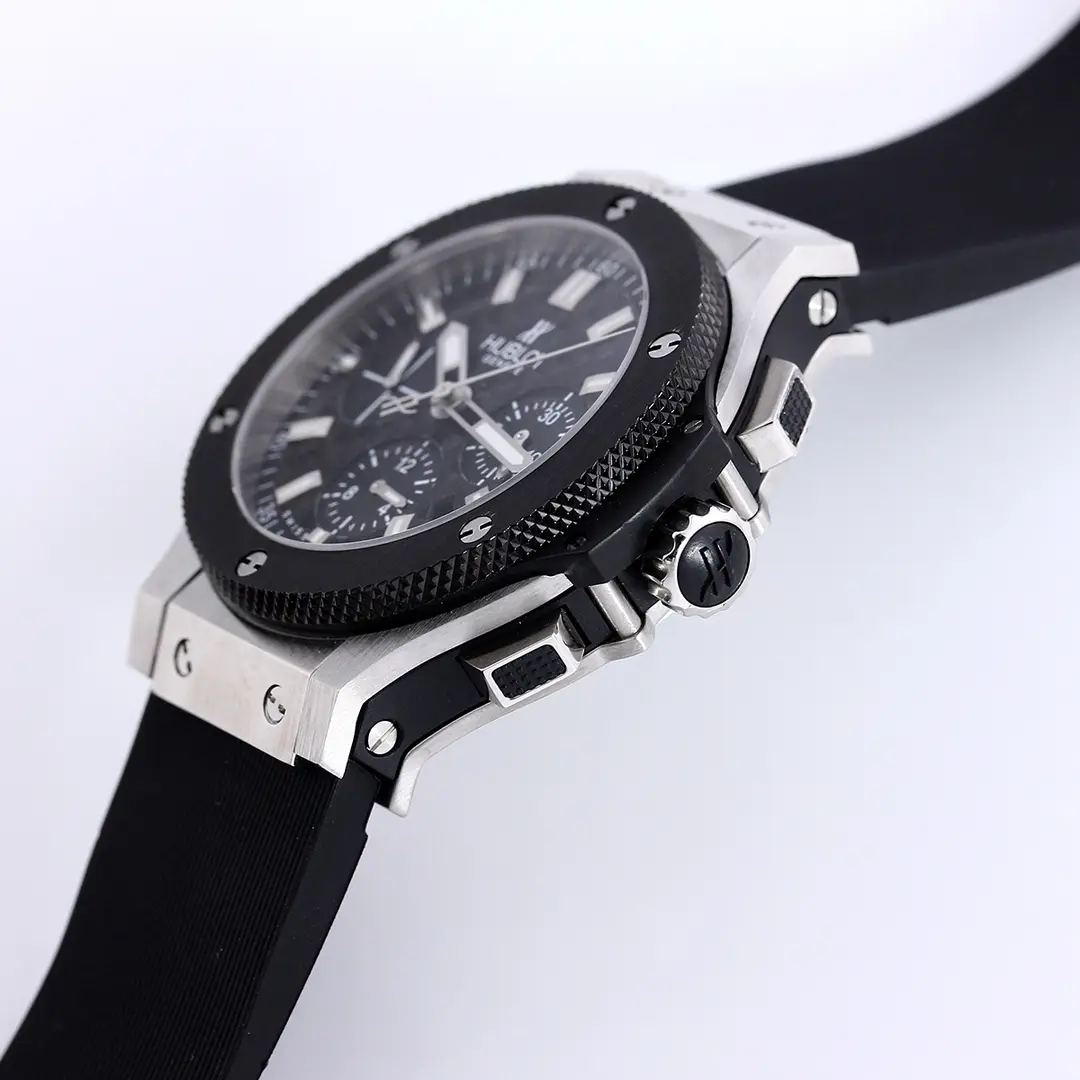 HB Factory HUBLOT Big Bang 44mm Black Rubber Strap Chronograph Watch – Stainless Steel Case | Super Clone Watch - 图片 5