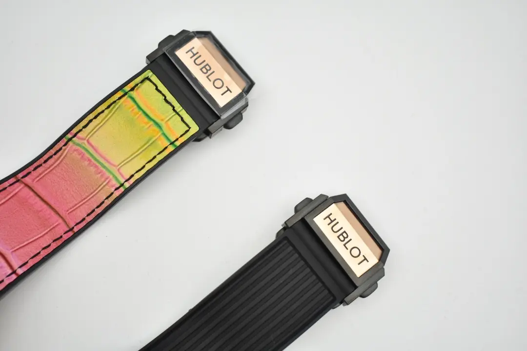HB Factory Hublot Big Bang Rainbow 44mm Chronograph Watch with Pink Rubber Strap – Super Clone Edition - 图片 6