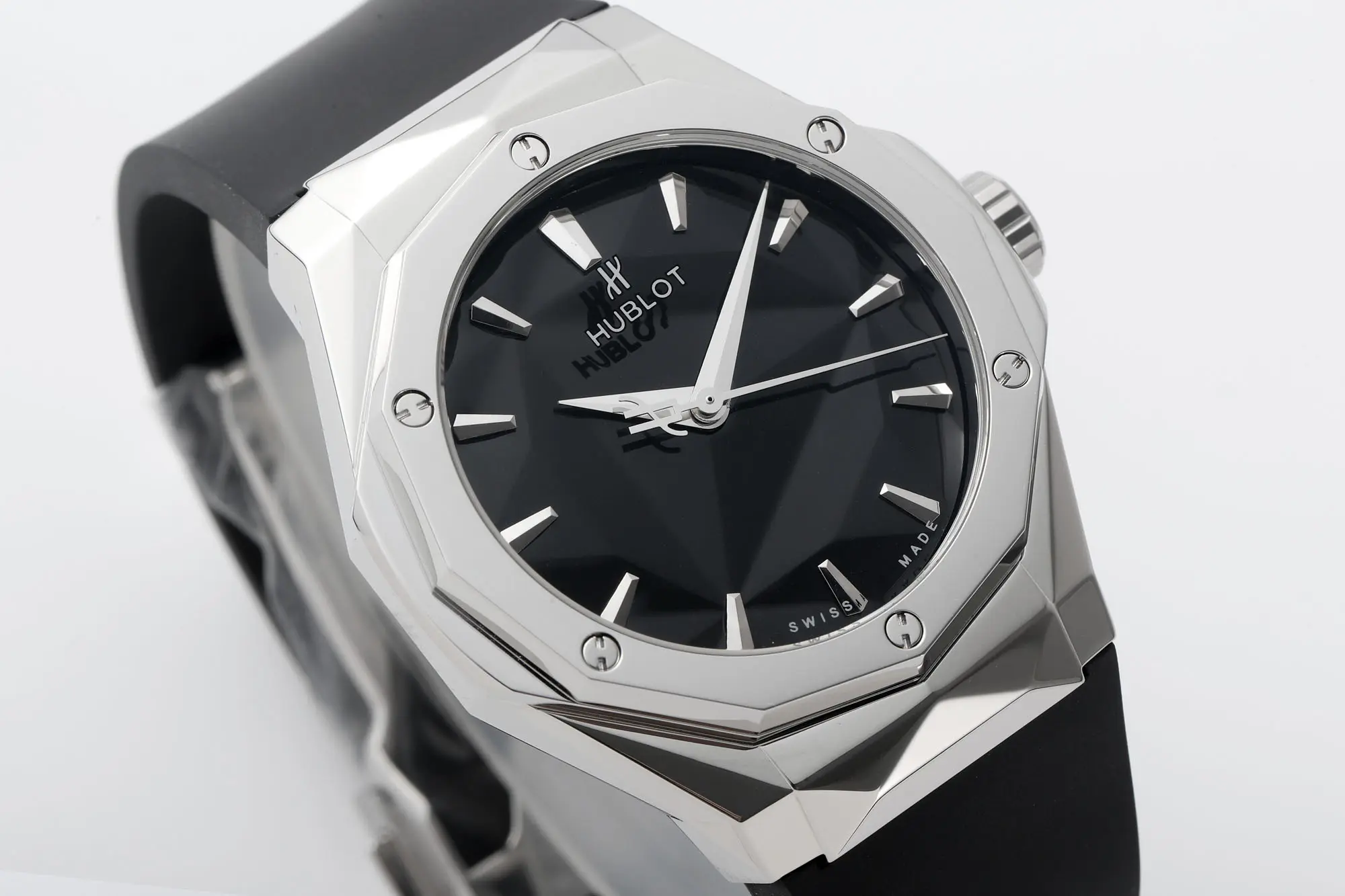 HB Factory Hublot Classic Fusion x Richard Orlinski Black Dial Stainless Steel Rubber Strap Super Clone Watch - 图片 8